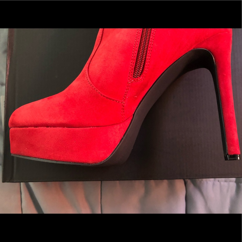 Red Stiletto Bootie - Picture 7 of 11